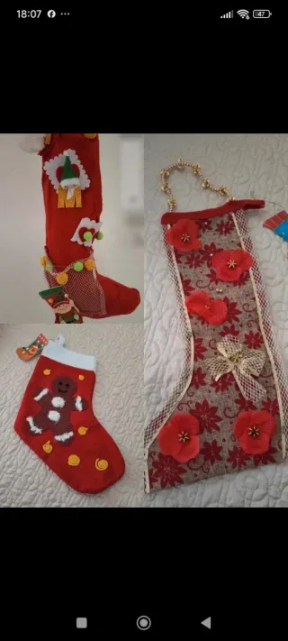 Calza befana fatta a mano