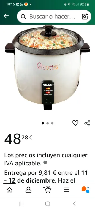 Arrocera Risotto PALSON sin estrenar
