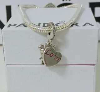 Pandora Charm Mickey Minnie con Amor.