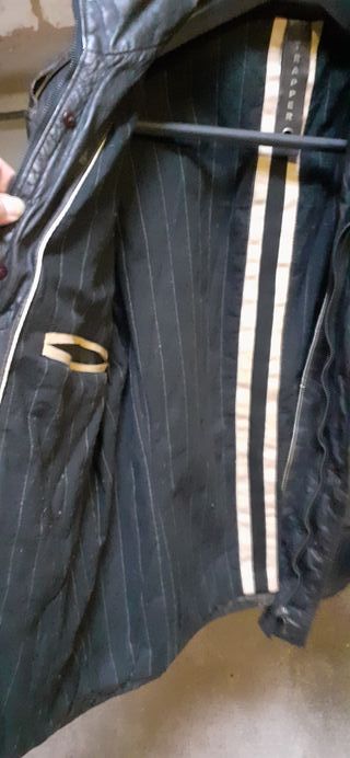 Cazadora de Piel  en marrón oscuro Talla XXL