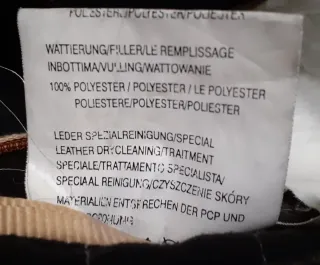 Cazadora de Piel  en marrón oscuro Talla XXL