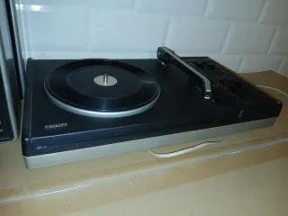Tocadiscos Philips Negro/Plata