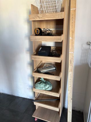 Mueble expositor madera panadería