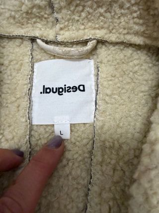 Abrigo largo Desigual mujer beige