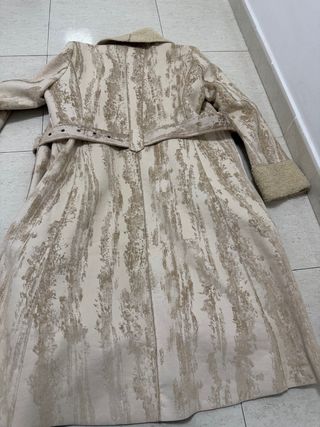 Abrigo largo Desigual mujer beige