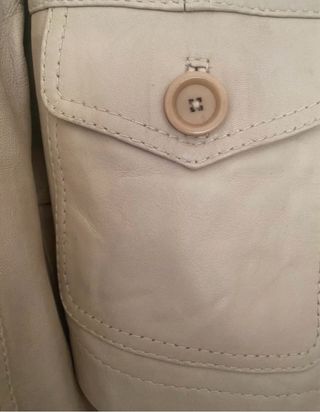 Cazadora de piel Skipper beige