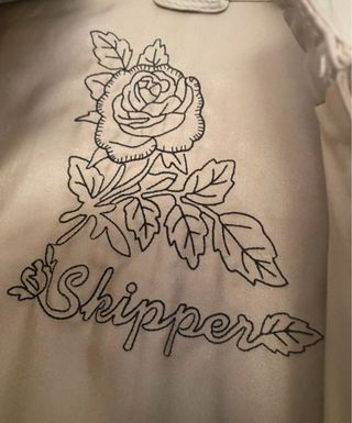 Cazadora de piel Skipper beige