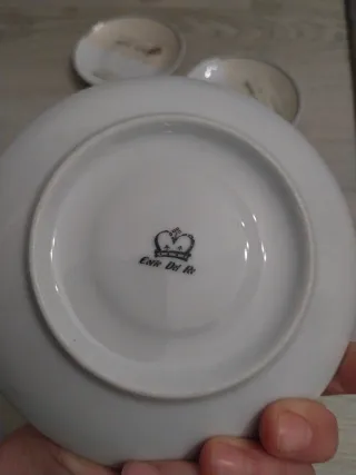 6 Platos de Porcelana para Café Latte