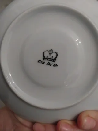 6 Platos de Porcelana para Café Latte
