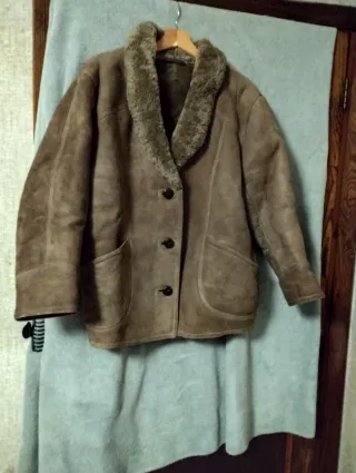 Cazadora de ante marrón