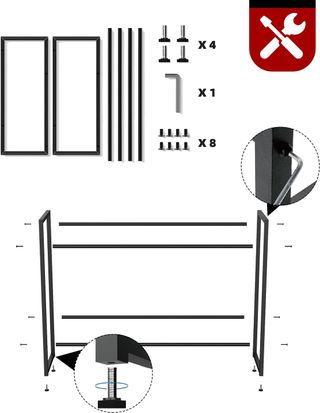 Estantería Metálica 6 Cajas +100kg