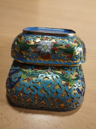 Cajita cloisonné 8,5x7,5x5cm
