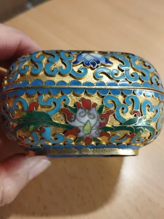Cajita cloisonné 8,5x7,5x5cm