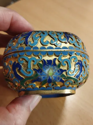 Cajita cloisonné 8,5x7,5x5cm