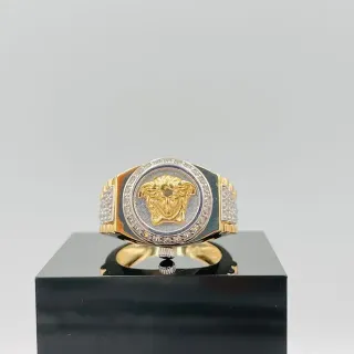 Sello Medusa Reloj 18K Oro y Plata