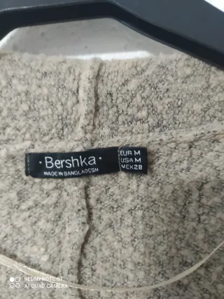 Cárdigan largo Bershka beige talla única