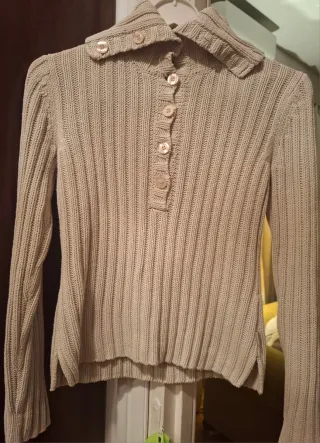 Jersey Amichi abotonado beige Talla M