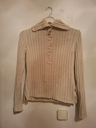 Jersey Amichi abotonado beige Talla M