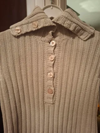 Jersey Amichi abotonado beige Talla M