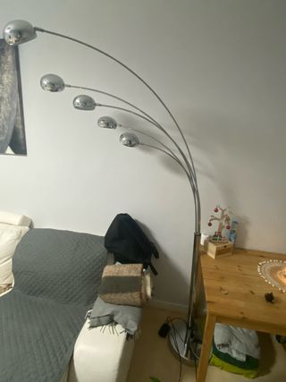 Lámpara de pie metal 5 focos