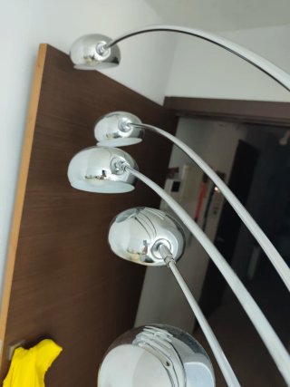 Lámpara de pie metal 5 focos