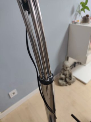 Lámpara de pie metal 5 focos