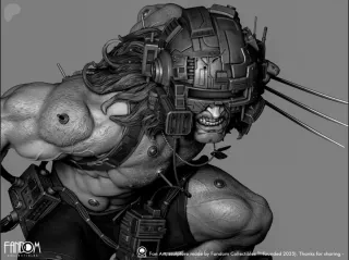 Figura Wolverine, lobezno, arma x, kit de resina