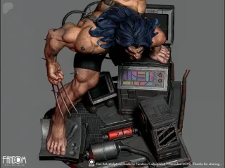 Figura Wolverine, lobezno, arma x, kit de resina