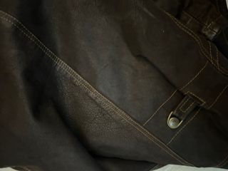 Giacca vera pelle uomo taglia 54 marrone
