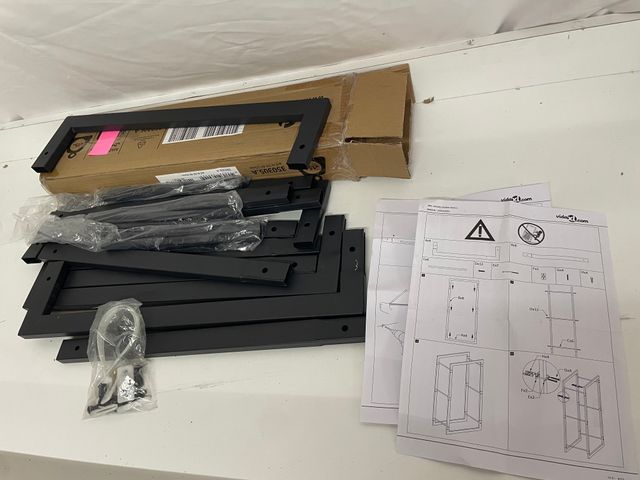 Estante para Leña Metálico Negro