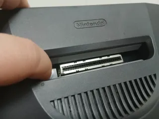 Nintendo 64 Consola Negra y Gris