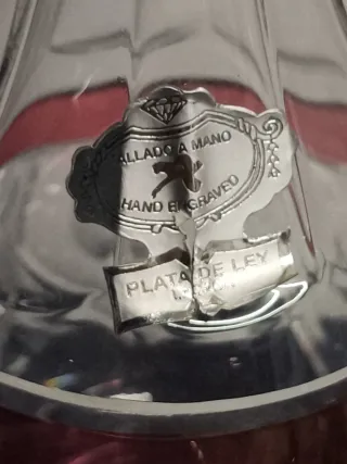 Licorera y vasos Bohemia multicolor