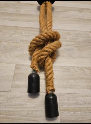 Lampada sospensione corda industrial