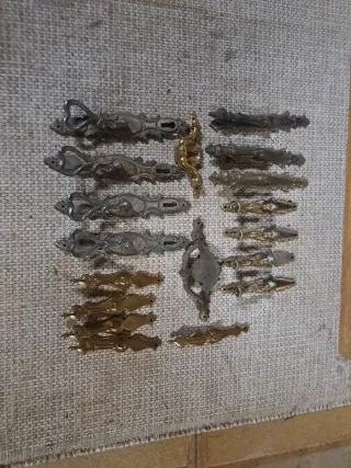 Lote tiradores y herrajes vintage