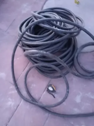 Lote Tubo Corrugado Negro y Azul / macarron