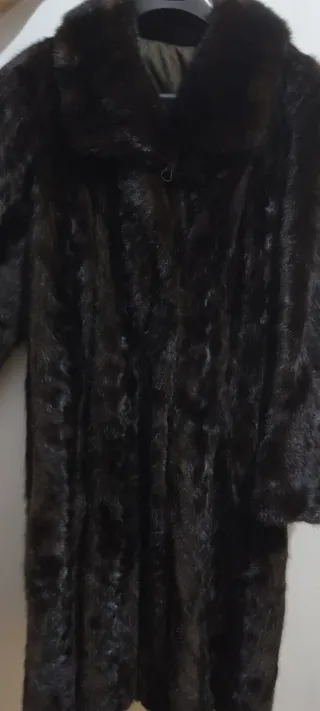 Cappotto in pelle di bisonte nero/Marrdos cappotti a 200