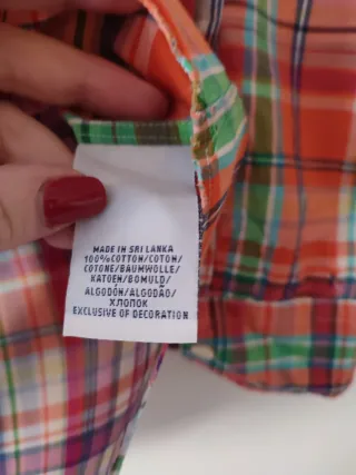 Camisa Polo Ralph Lauren cuadros multicolor