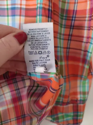 Camisa Polo Ralph Lauren cuadros multicolor