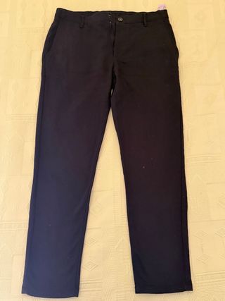 Pantalón Chino Negro Zara Talla 42