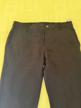 Pantalón Chino Negro Zara Talla 42