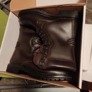 Anfibi militari marroni