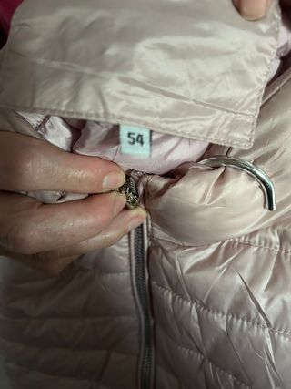 Chaleco rosa acolchado sin mangas (Talla 54)