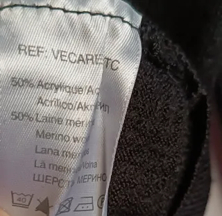 Jersey Celio Lana Negro Gris Talla XL