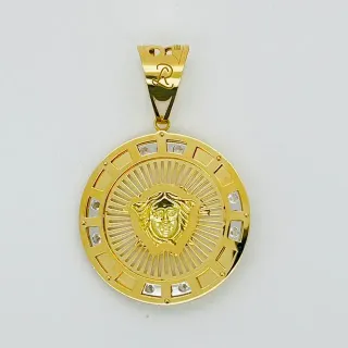Colgante Medusa Greca Circonitas 18K