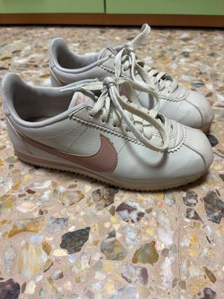 Nike Cortez Beige y Rosa Talla 36.5