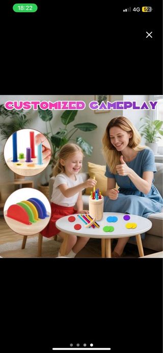 NUEVO Juguete Montessori Educativo Madera