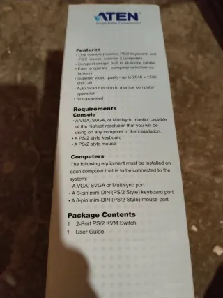 ATEN PS/2 KVM Switch CS-62 2 Puertos