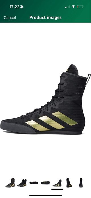 Botas Boxeo Adidas Hog 4 Negro/Dorado