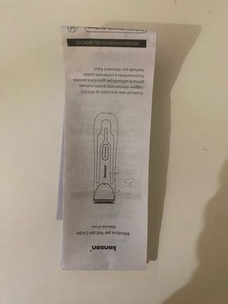 Maquinilla Cortapelos Kensen Azul y Negra