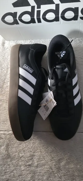 Zapatillas Adidas Court 3.0 Negras Blancas